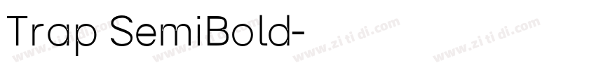 Trap SemiBold字体转换